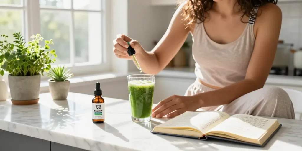 10/10 Boys Biskante CBD vape enhancing morning wellness with natural ingredients and wellness products.