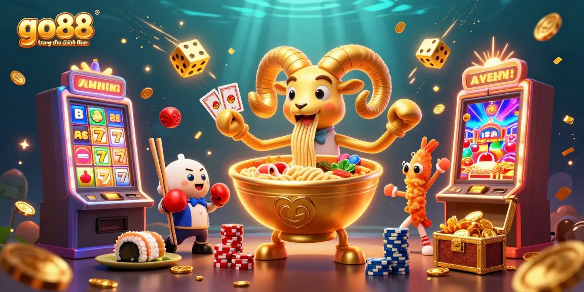 Engage with go88 trang chu chinh thuc in a vibrant 3D casino scene showcasing winning symbols and characters.