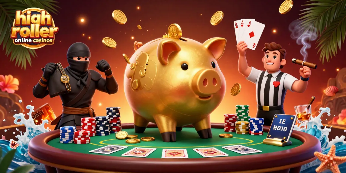 Engage in high roller online casinos with this dynamic scene of a sumo wrestler and a wallet ninja.