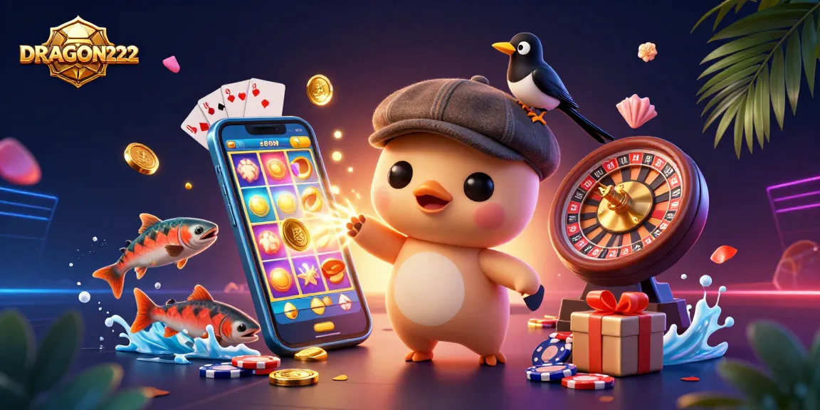 Play exciting slots at DRAGON222 with a playful Nessie, magpie, and lucky salmon!