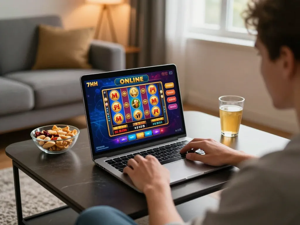 Experience thrilling slots on https://7hh.games/ while enjoying a cozy online gaming setup.