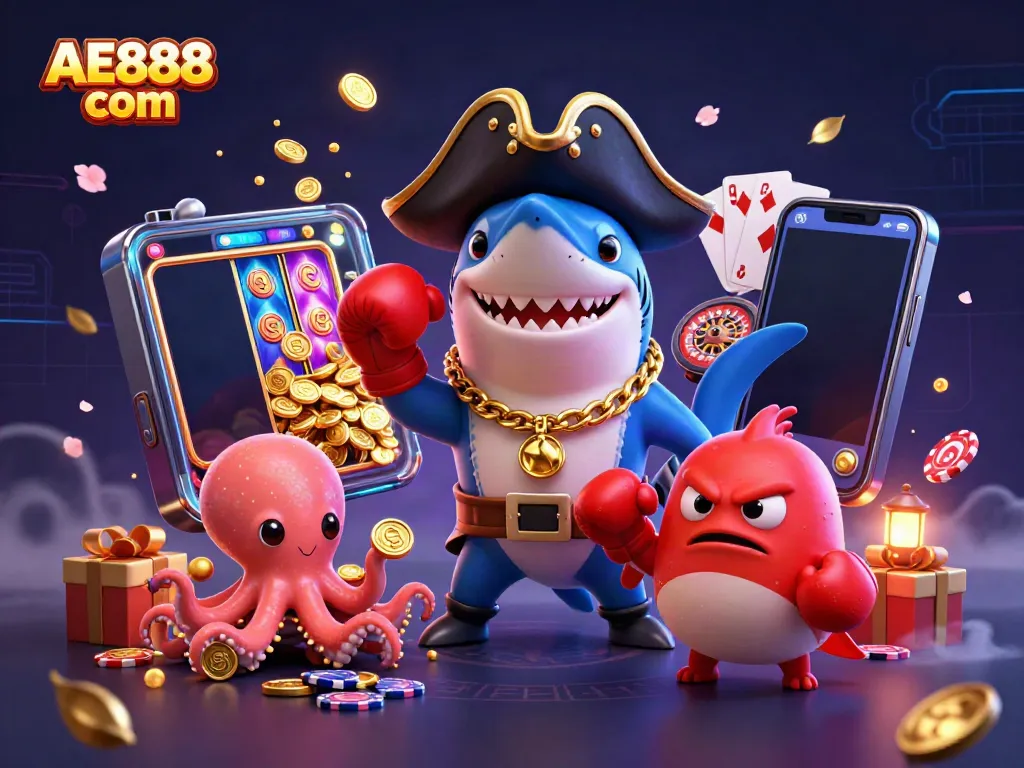 Experience the excitement of AE888 com with vibrant characters and dazzling casino action!