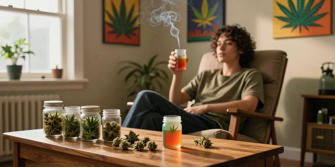 Creating a cannabis shake experience with aromatic trim in a cozy indoor setting