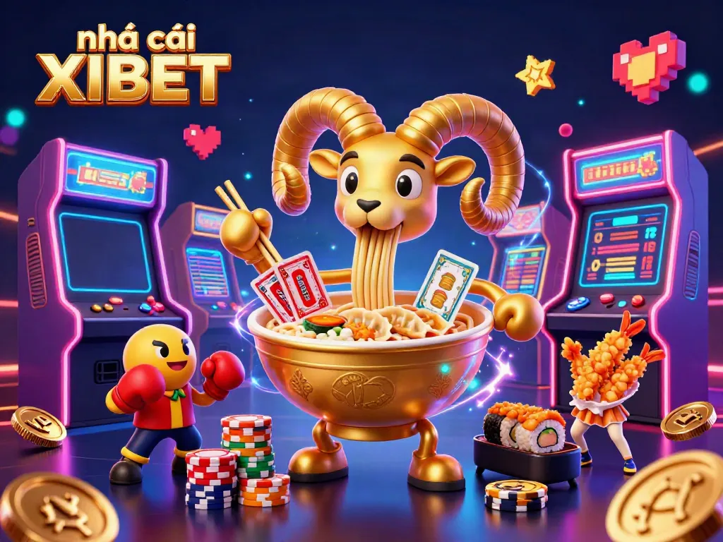 Engage with nhà cái XIBET through vibrant 3D casino characters and dynamic game elements in action.