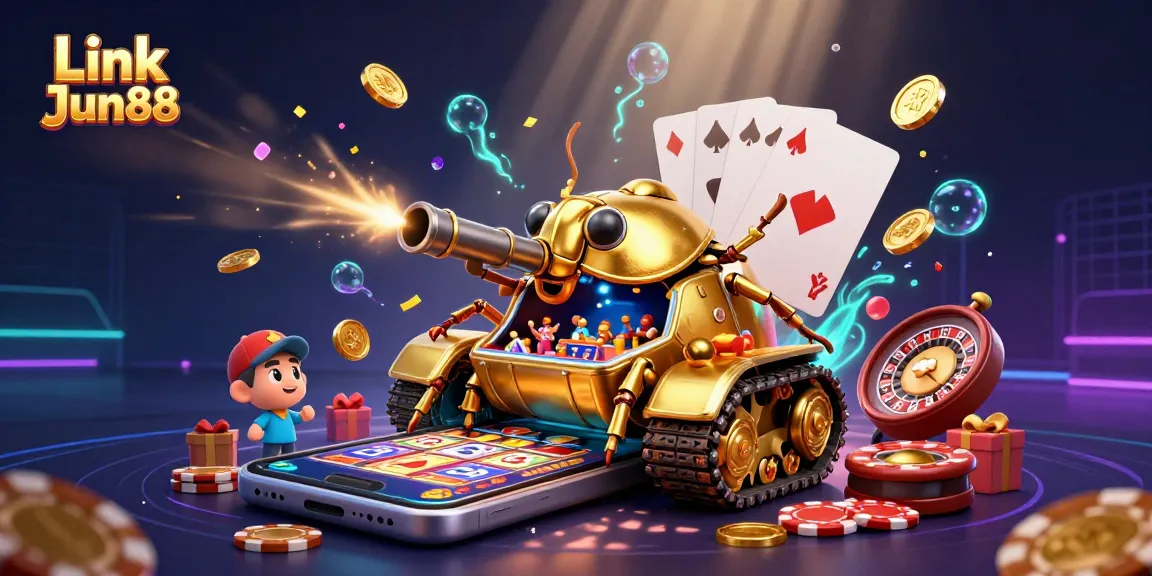 Experience winning opportunities at Link Jun88's vibrant online casino atmosphere with dynamic gaming elements.