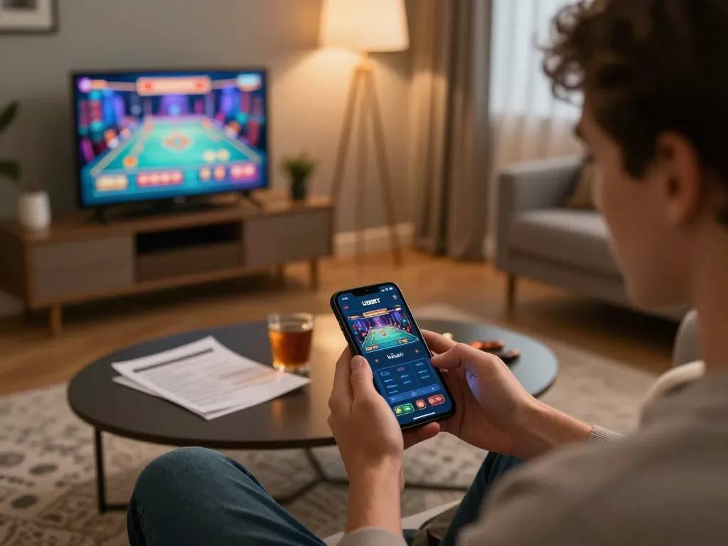Engage in thrilling gambling on USBET, showcasing mobile gameplay with vibrant casino game displays