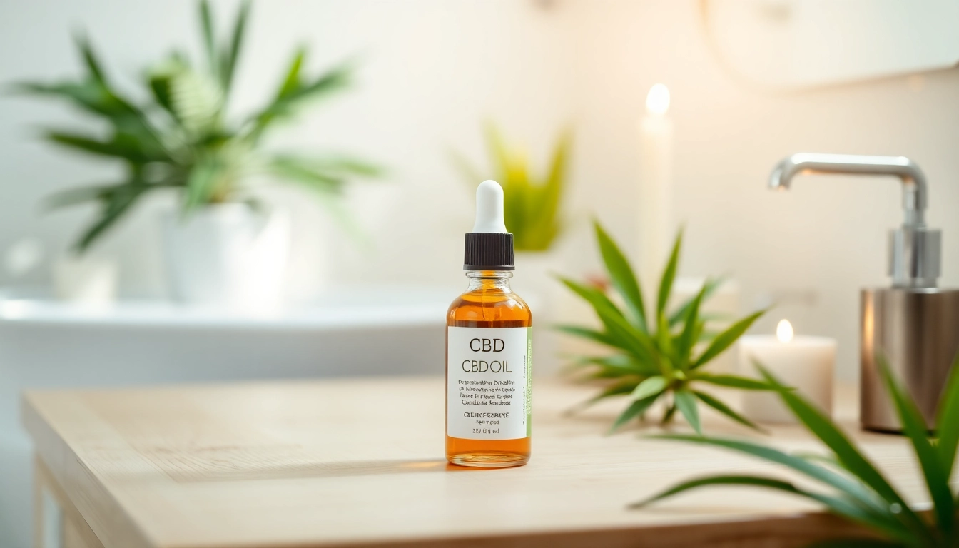 Apply CBD oil for skin, showcasing natural hydration and soothing effects.