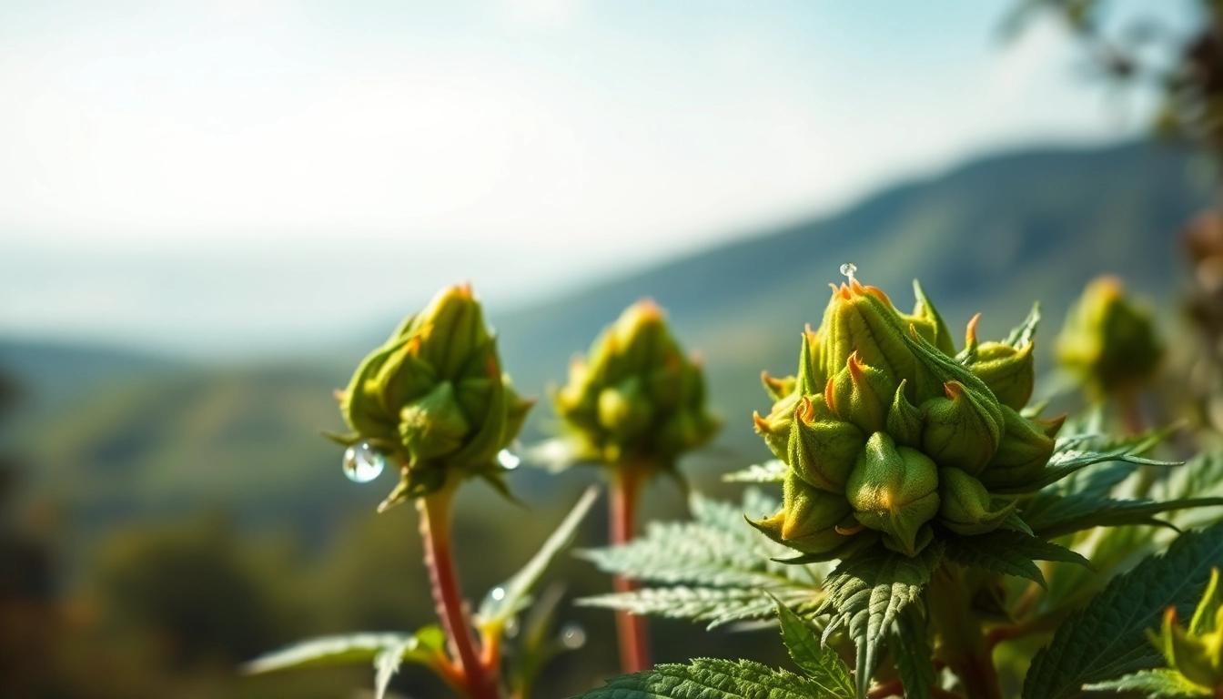 Showcasing fresh Mental Wellness CBD buds in a tranquil setting, highlighting their natural beauty and therapeutic calm.