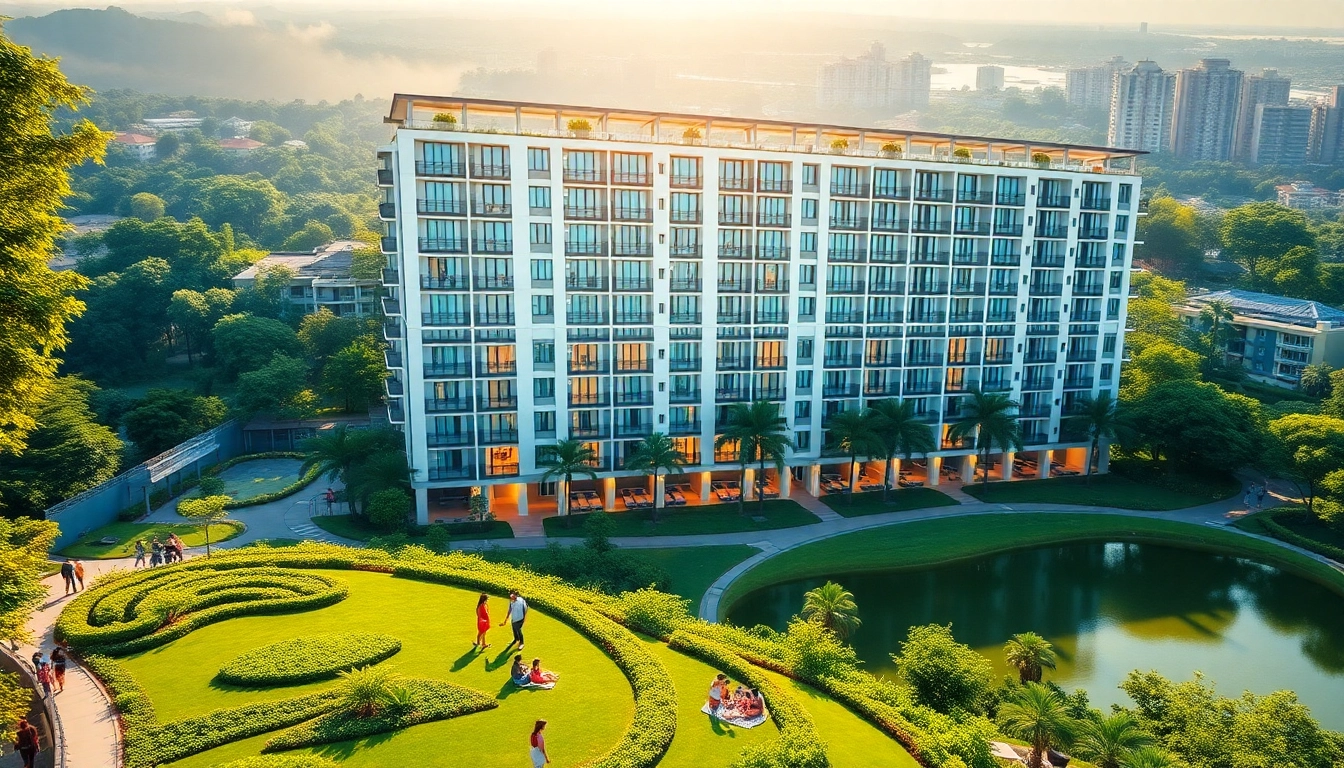 Explore the elegance of Tampines St 95 EC luxury executive condominium design with lush greenery.