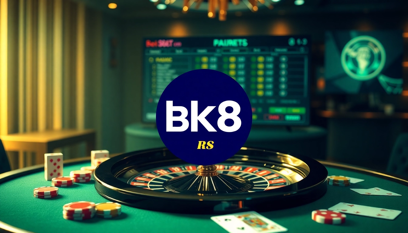 Playing at BK8 เว็บตรง with stylish casino tables and vibrant chips.