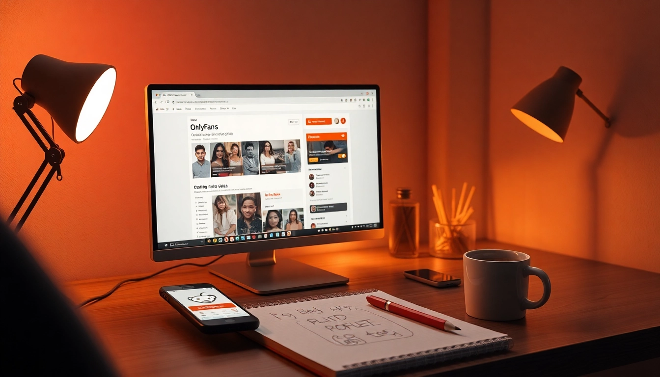Discover how to find OnlyFans profiles from Reddit with a cozy desktop scene.