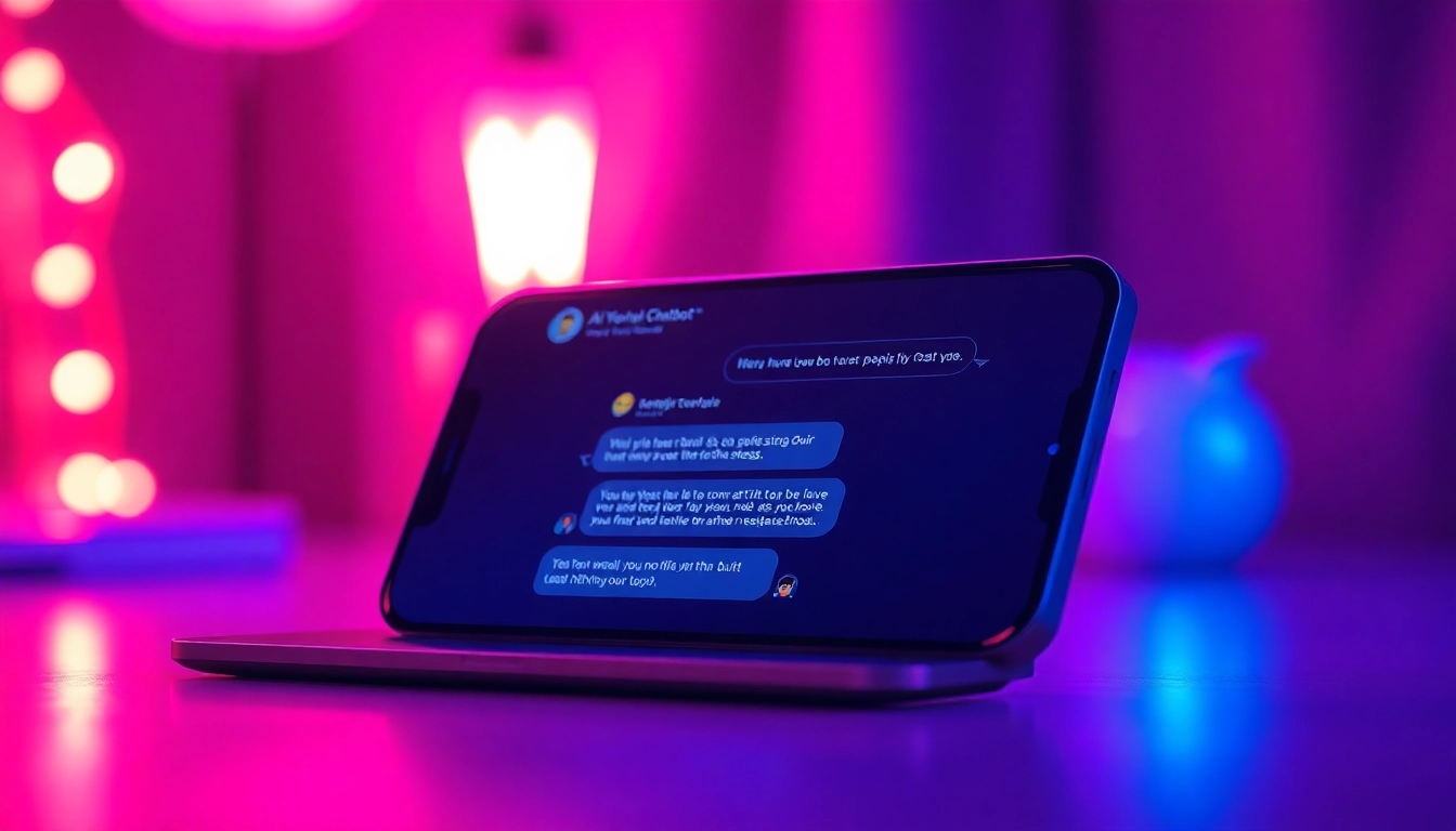 Experience an engaging nsfw ai chatbot interface showcasing creative interactions and playful avatars.