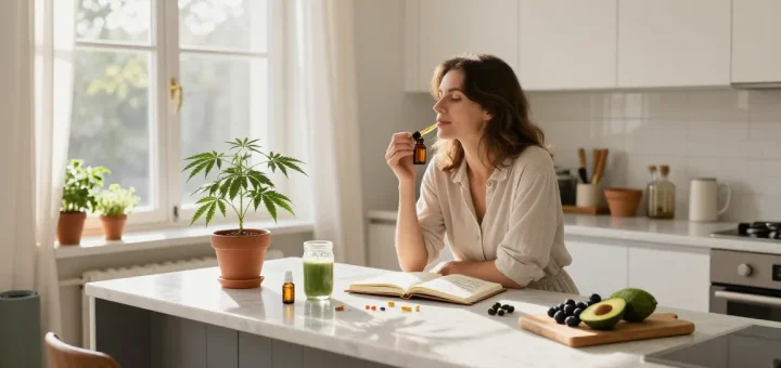 Marketing content creation sobre aceite CBD natural y productos de bienestar de calidad.